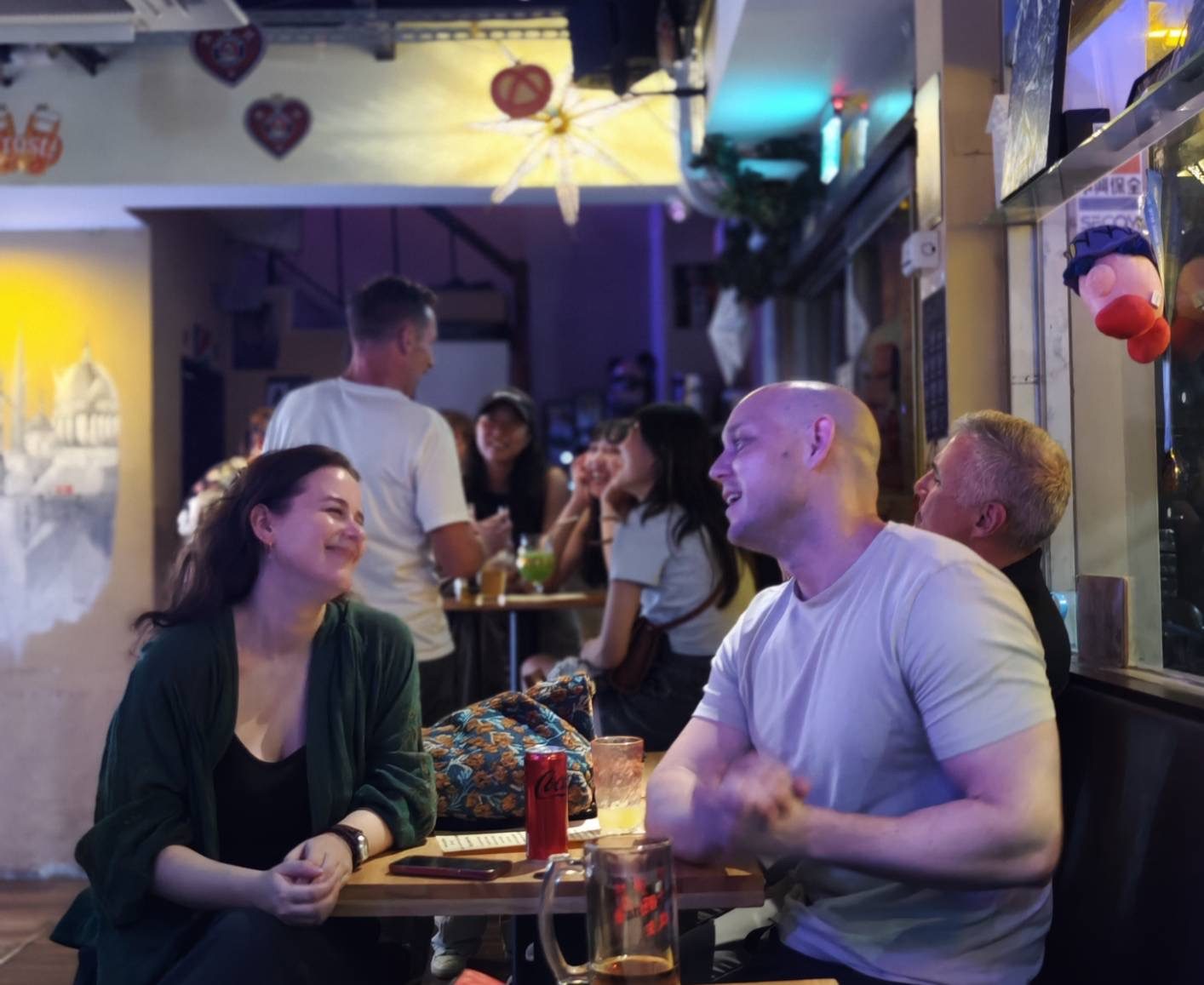 New friends connecting